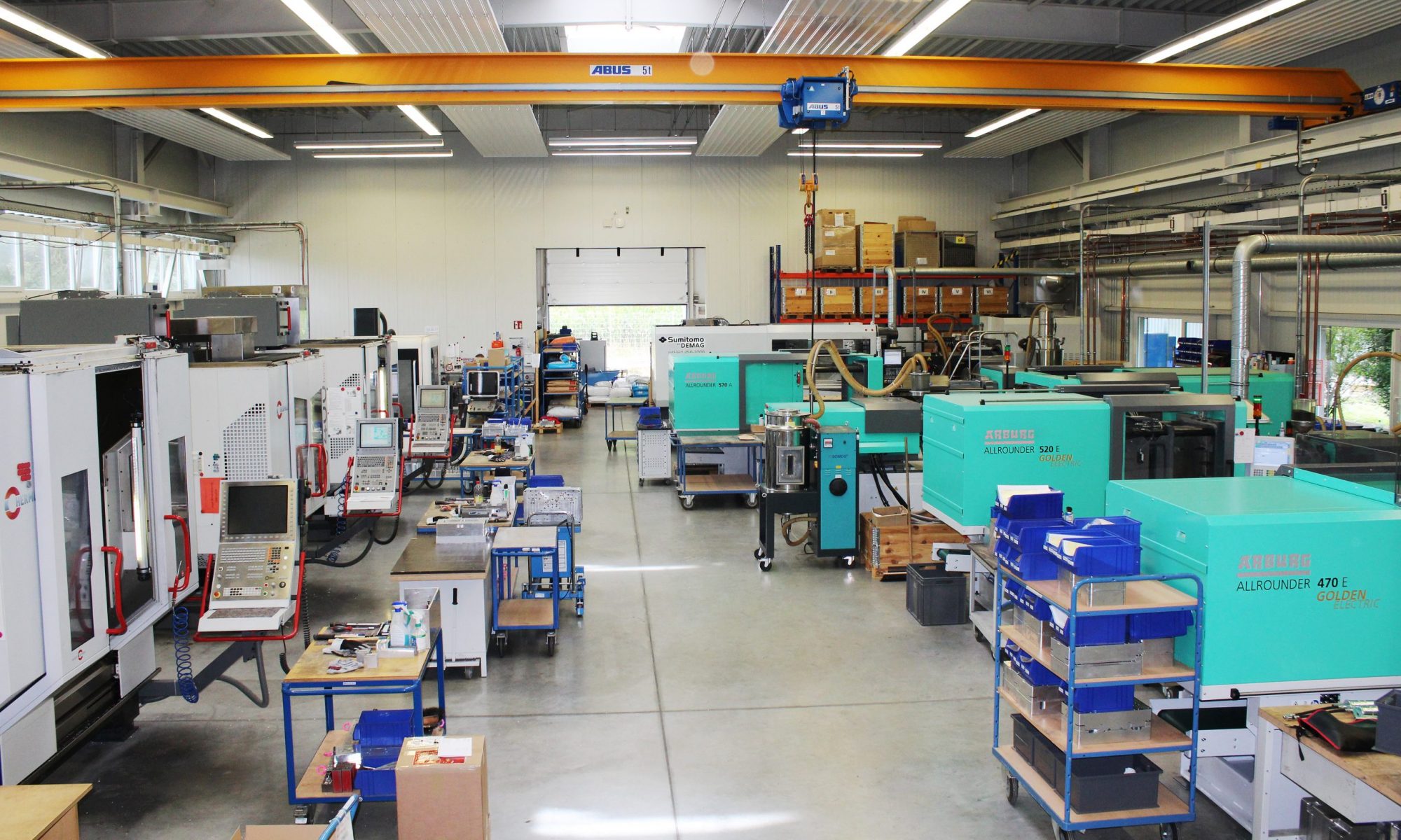 Maschinenhalle von Rapid Tooling